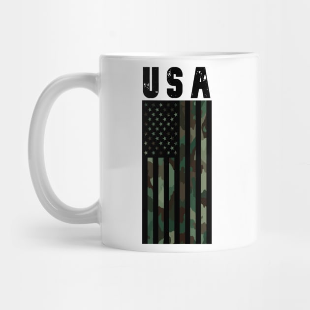 USA Camo Flag by Designs by Dyer